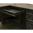 thumbnail image 2 of Martin Furniture 66"W Wood L-Desk & Return Writing Table & Return in Dark Brown, 2 of 13