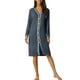thumbnail image 2 of INSPIRAR CHIC Camisones de Mujer con Botones de Manga Larga Vestido de Pijama L Gris, 2 of 6