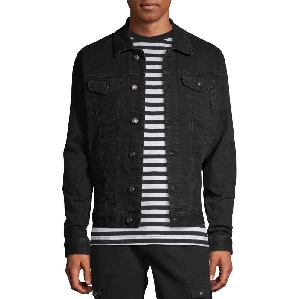 Men's and Big Men's Denim Jacket, up to Size 3XL