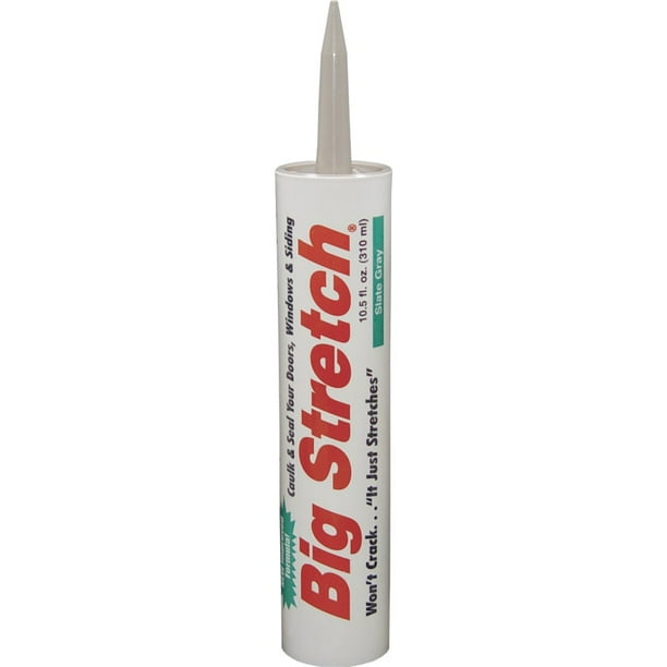 Sashco Sealants 10026 10.5 oz Slate Grey Big Stretch Caulk and Seal