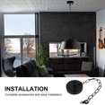 thumbnail image 4 of FRCOLOR Ceiling Light Plate 1pc Nordic Ceiling Light Suction Plate Household Ceiling Plate with Chain,18.5"X3.74"X3.74", 4 of 5