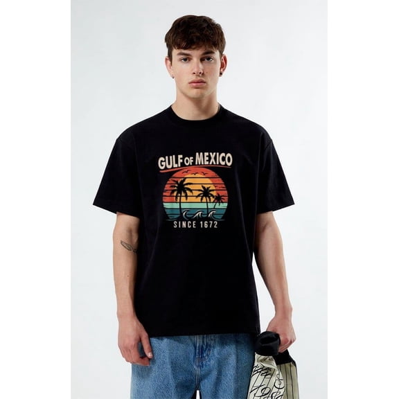Vintage Gulf of Mexico Est. 1672 T-Shirt, for men & women, up to size 5XL. Tee shirt Adults