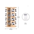 thumbnail image 5 of Especiero Xtellar Giratorio Redondo De Bambú Con 16 Frascos Color Marrón claro, 5 of 5