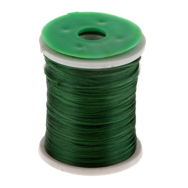 Hilo de pesca con mosca de resistencia 210, colores surtidos, para atar moscas Verde