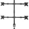 thumbnail image 1 of Rocelco Support de Bureau pour Quadruple Moniteur Premium - Motif VESA - Noir (R DM4), 1 of 7