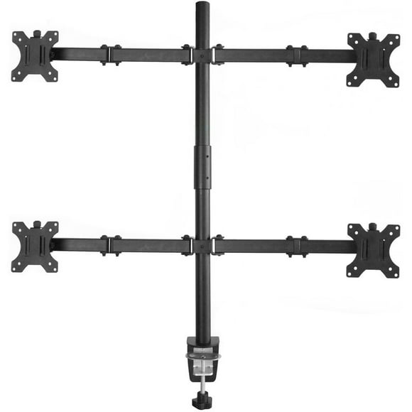 Rocelco Premium Quad Monitor Desk Mount - VESA pattern - Black (R DM4)