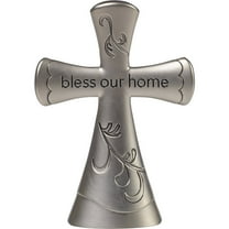 Cross-Bless Our Home (4.25 ) (Tabletop)