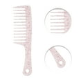 thumbnail image 3 of Unique Bargains 1 Pc Anti-Static Wide Tooth Comb for Curly Thin Hair Plastic Rose Red, 3 of 3