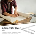 thumbnail image 2 of YSNOOWE Stainless Steel Ruler Clear Scale for Portable Measuring and Drawing 12Pcs, 2 of 8