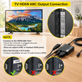 192khz Hdmi Arc To Optical Audio Adapter 7ft Extractor - Walmart.com