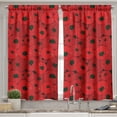 thumbnail image 2 of Ambesonne Tomato Valance & Curtain, Tomatoes Vegetable Artwork, 55"x24", Vermilion Scarlet Emerald, 2 of 7