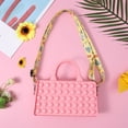 thumbnail image 4 of Sunloudy Female Handbag,Large Capacity Solid Color Storage Bag Fidget Toys,20*11*5.7cm, 4 of 9