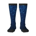 thumbnail image 2 of Lsque Sparkling Blue Glitter Printed Crew Socks Men's Women's LightWeight Thin Casual Calf Socks ,Knee High Socks,Cotton Socks, 2 of 9