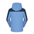 thumbnail image 5 of Men Raincoat Men Casual Faddish Long Sleeves Zipper Hooded Outwear Sports Coat Jacket Casual Trendy Warm Fall Winter jacket Men's Clothing Nice Tops for Men, 5 of 5