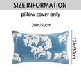 thumbnail image 7 of REGALWOVEN Pack of 2 Velvet Soft Decorative Throw Pillow Covers Plum Blossom Embroidery Pillowcases for Sofa Bedroom Couch Car Blue 20" x 12", 7 of 7