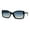 Black Blue Yellow, variant on Diva Classic 90s Designer Rectangular Plastic Chic Sunglasses All Black