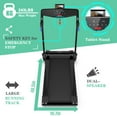 thumbnail image 6 of Gymax Folding Electric Treadmill 3.0HP Exercise Running Machine w/ App Control Blue, 6 of 10