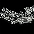 thumbnail image 2 of Luxury Vintage Bride Hair Accessories Handmade Pearl Wedding Jewelry Comb, 2 of 5