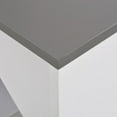 thumbnail image 3 of vidaXL Table de Bar Intérieur avec Armoire - Bois Reconstitué Blanc, 115x59x200 cm, 3 of 6