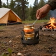 thumbnail image 4 of Portable Backpacking Stove - High Efficiency Windproof Outdoor Burner with Extinguisher Cap & Stable Support, Ideal for Camping, Hiking & Picnics, 4 of 7