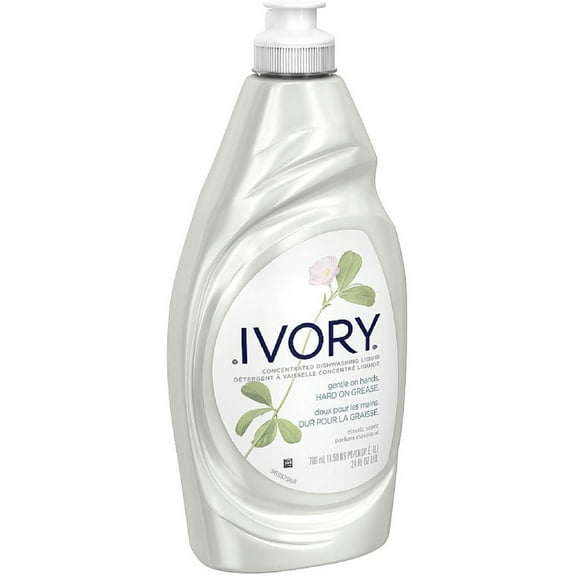 Ivory Concentrated Dishwashing Liquid, Classic Scent 24 oz (Pack of 2)