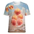 thumbnail image 5 of Juicy Peach Women's T-Shirt Short Sleeve T Shirts Tops Tee Ladies Loose T, 5 of 6
