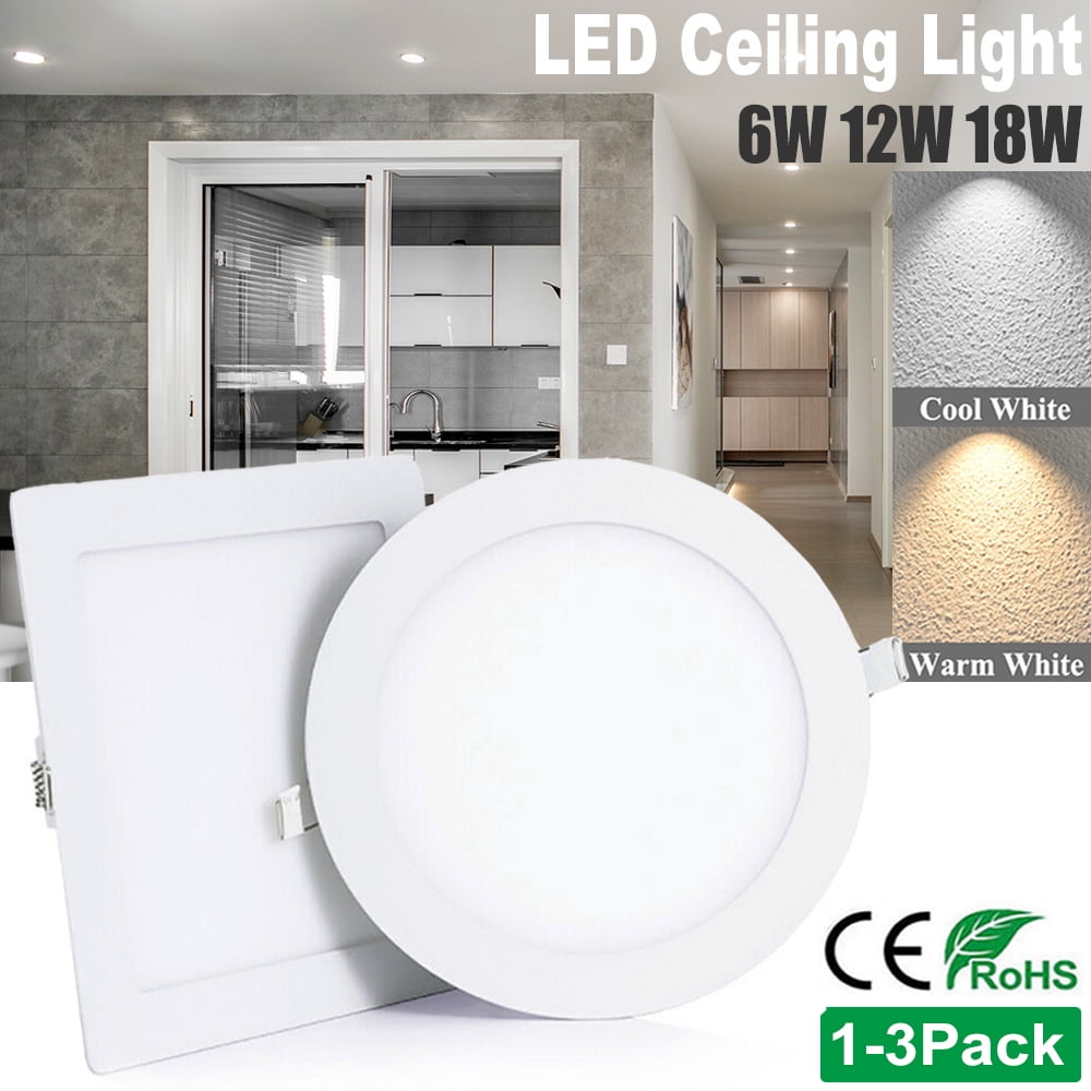 Ultra Slim Dimmable Epistar Recessed LED Panel Light Ceiling Down Lights 