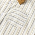 thumbnail image 6 of WOYY Toddler Boys Suit Long Sleeve Striped Shirt Suspenders Pants Outfits, Sizes 2-3T, 6 of 8