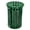 Green, variant on Alpine Commercial Outdoor Trash Can - 38 Gallon Heavy Duty Metal Garbage Can with Lid & Liner, All Weather Resistant Large Outside Trash Can Used in Park, School. Parking, Beach (Black - Open Top)