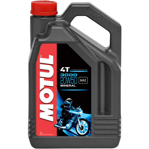 MOTUL 3000 Mineral 4T Engine Oil - 20W-50 - 1 U.S. gal. 107319