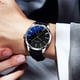 thumbnail image 1 of Reloj de cuarzo para hombre, reloj de cuarzo informal para hombre, esfera de cristal azul claro, correa de cuero, estilo informal, reloj de pulsera, esfera antiarañazos, para hombre y mujer, esfera de, 1 of 5