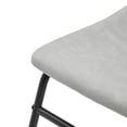 thumbnail image 3 of Walker Edison Full Back Faux Leather Dining Chair, Set of 2, Grey, 3 of 11