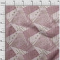 thumbnail image 2 of oneOone Cotton Silk Chocolate Brown Fabric Triangle Geometric Sewing Fabric By The Yard Printed Diy Clothing Sewing Supplies 42 Inch Wide, 2 of 4