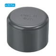thumbnail image 3 of Uxcell 1/2" UPVC Pipe End Cap Fitting, 20 Pack Furniture Grade Plug Coupling Grey, 3 of 6