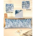 thumbnail image 6 of Eucalyptus Blue Body Pillow Cover, Pillowcase Protectors with Zipper, Breathable Decorative Throw Pillow Case Cover, Farmhouse Leaves Summer Spring Pillow Shams for Couch Sofa 20x54Inch, 6 of 8