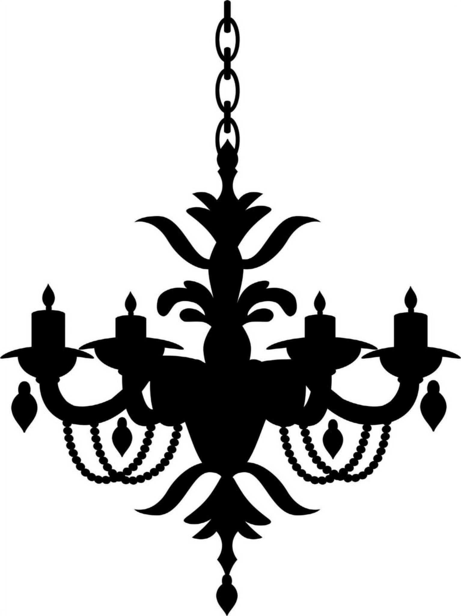 Custom Wall Decal Chandelier Bedroom Wall Decoration Removable Vinyl