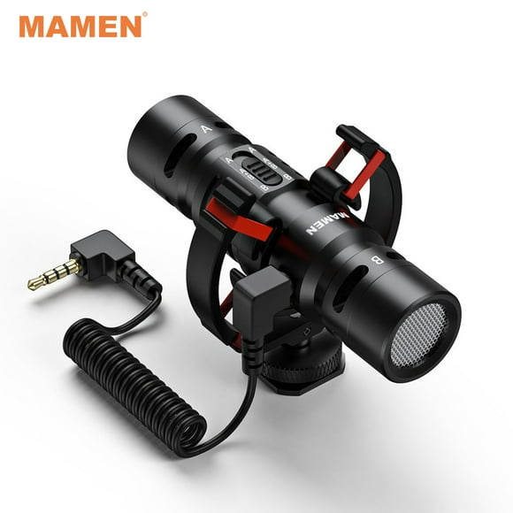 Microphones, Micro en Métal Super sur-Appareil Micro Bidirectionnel Micro en Métal Buzhi Micro Bidirectionnel Montage en Métal Mic-08 sur-Appareil 3.5mm avec Micro en Métal Super Réduction de Bruit en Temps Réel 3.5mm Laoshe Eryue