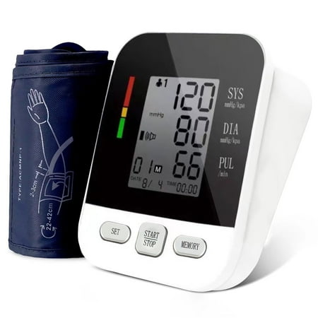 Auzui Blood Pressure Monitor, Automatic Digital BP Machine Blood Pressure Cuffs with Speaker, Large Cuff, LCD Display