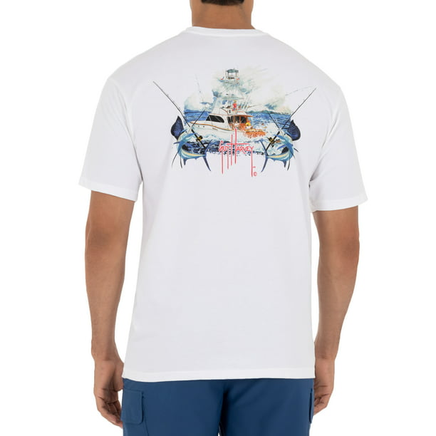 Guy Harvey - Guy Harvey Men's Paradise Fishing Short Sleeve T-Shirt ...