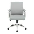 thumbnail image 3 of Mid Back Manager's Chair with Dillon Steel Gray Fabric and Chrome Base, 3 of 8