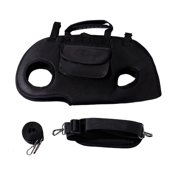 Dog Carrier Backpack with Leash Attachment, Breathable Dog Shoulder Sling, Portable Crossbody Carrier for Walking and Hiking, Hands-Free Small Dog Pack(L,Black)