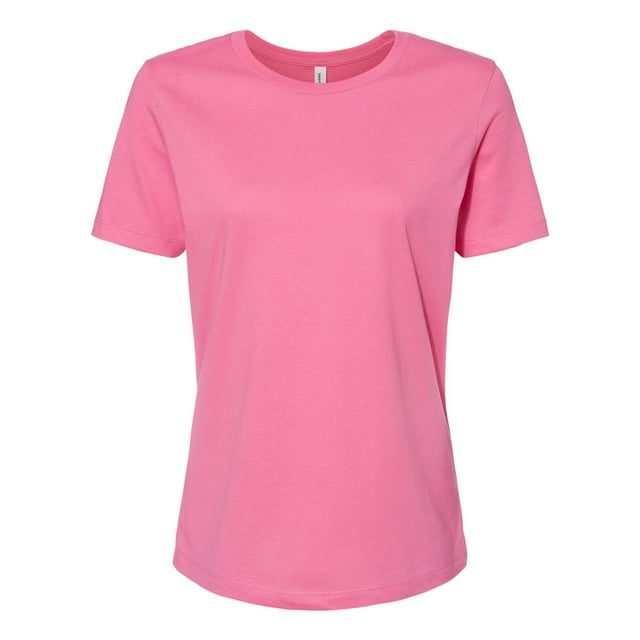BELLA+CANVAS 6400 - T-Shirt en Jersey à Manches Courtes Décontracté, 2TG, Rose Charité
