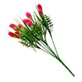 thumbnail image 2 of Inteprter Ramo de flores artificiales boda hogar decoración al aire libre jardín decoración Floral Flores artificiales Rosa roja, 2 of 6