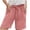 Red, variant on larppty Women Shorts for Seniors Summer Casual High Waisted Drawstring Wide Leg Womens Gauze Short Shorts(Watermelon Red, S)