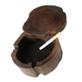 thumbnail image 4 of Ashtray de madera sólida creativa de madera de madera cenicero decoración de ceniceros de moda de cenicero (5 pulgadas), 4 of 4