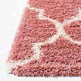 thumbnail image 3 of SAFAVIEH Venus Shag Waverly Trellis Area Rug, Pink/Ivory, 4' x 6', 3 of 8