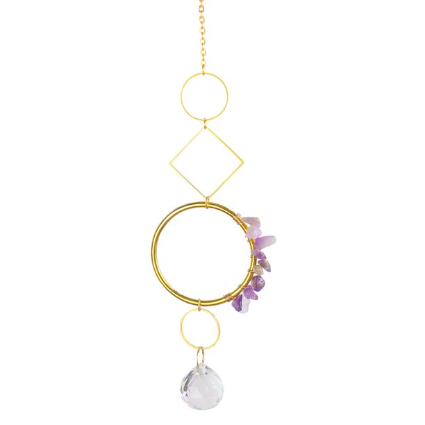 Colgantes colgantes hechos a mano de diamantes de joyería de carillones de viento de captura de luz de cristal Ehuebsd Libre de BPA