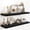 Black, variant on Unbranded Rustic 9.3 x 55 Inch Walnut Wood Floating Shelves (2 Count)
