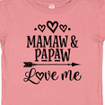 thumbnail image 4 of Inktastic Mamaw and Papaw Love Me Girls Baby T-Shirt, 4 of 5