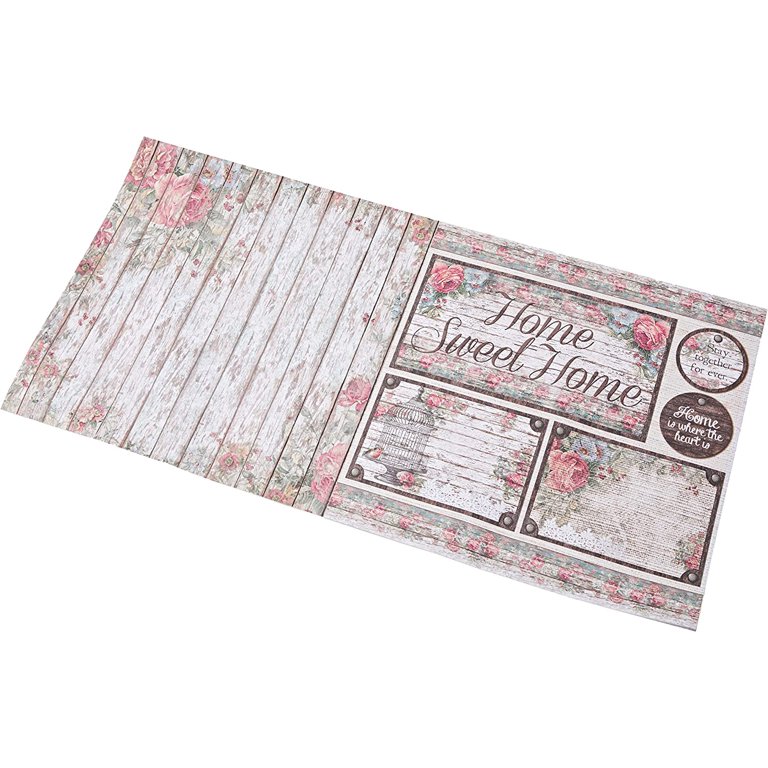 Stamperia Double-sided Paper Pad 12x12 10/pkg-roses, Lace & Wood